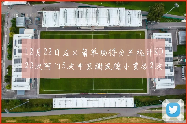 12月22日后火箭单场得分王统计KD23次阿门5次申京谢泼德小贾各2次